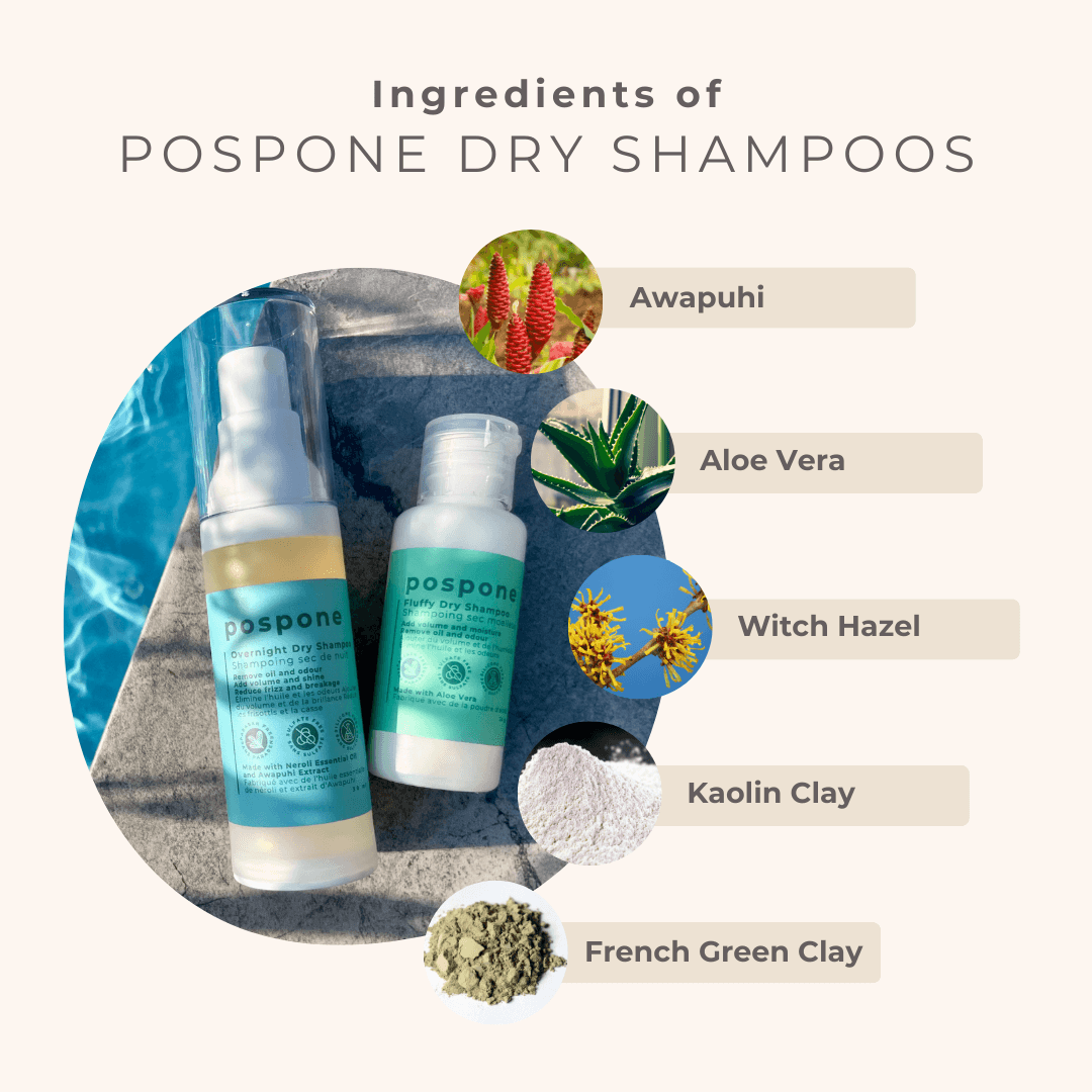 Hair Freedom Duo™ | Day & Night Dry Shampoo System – benzene‑free, plant‑based dry shampoo by pospone